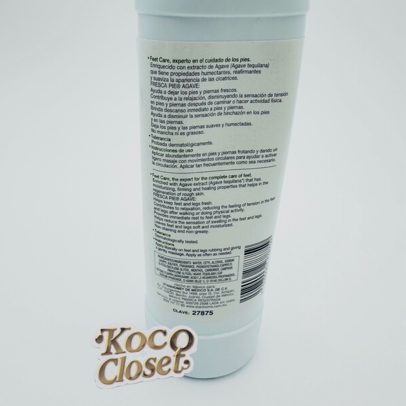 Stanhome Feet care Fresca Pie Agave 300ml. Locion Fresca pie agave para pies - Picture 5 of 6